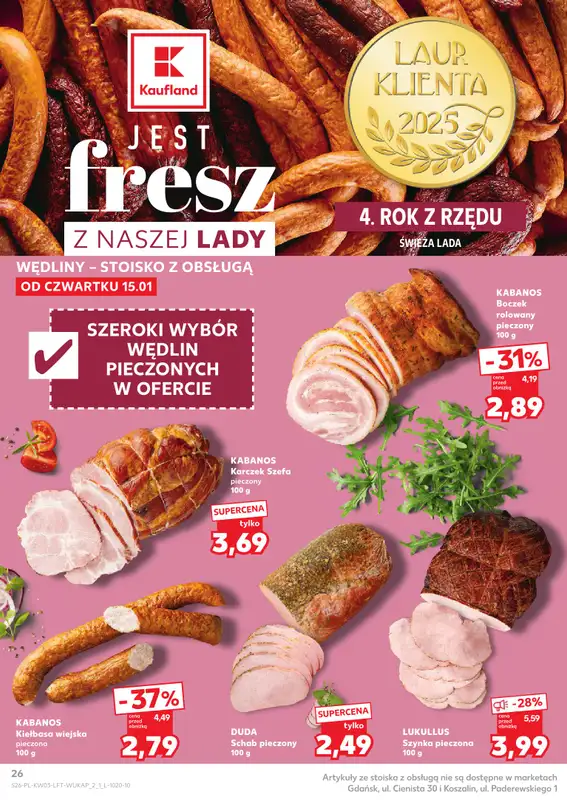 Kaufland - gazetka promocyjna Oferta Kaufland od czwartku 15.01 do środy 21.01 - strona 26
