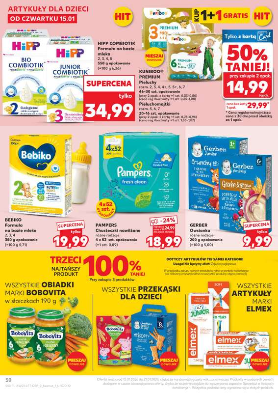 Kaufland - gazetka promocyjna Oferta Kaufland od czwartku 15.01 do środy 21.01 - strona 50
