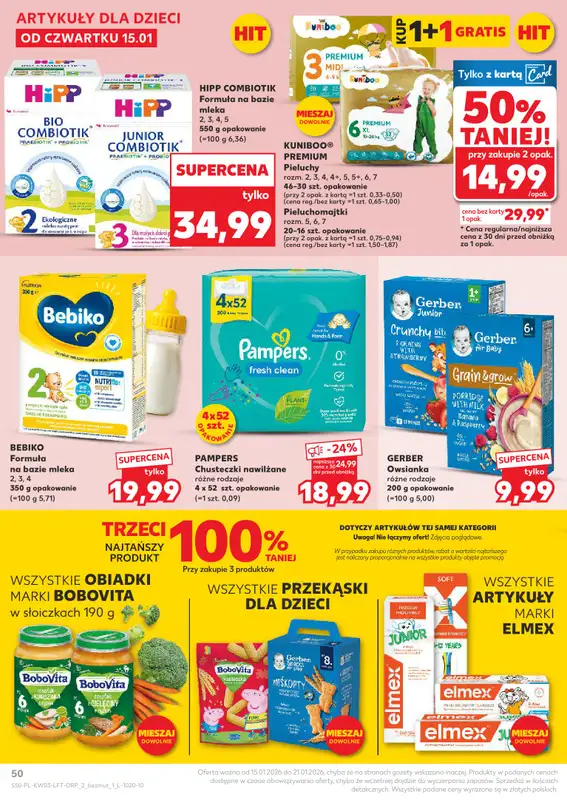 Kaufland - gazetka promocyjna Oferta Kaufland od czwartku 15.01 do środy 21.01 - strona 50