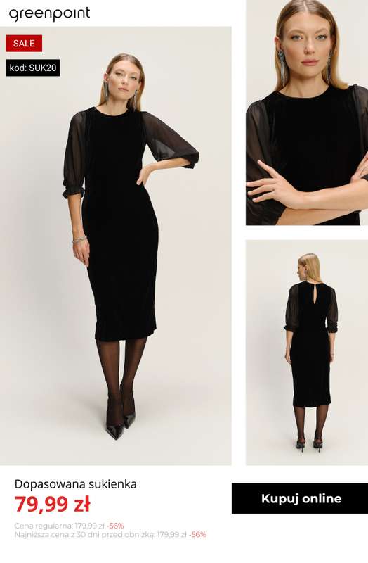 Greenpoint - gazetka promocyjna -20% na wszystkie sukienki od 59,99 zł! od wtorku 13.01  - strona 3