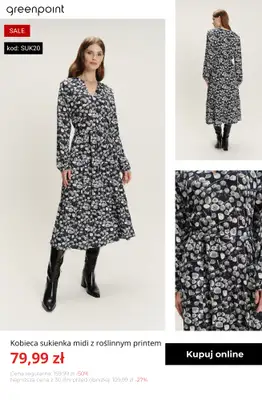 Greenpoint - gazetka promocyjna -20% na wszystkie sukienki od 59,99 zł! od wtorku 13.01  - strona 12