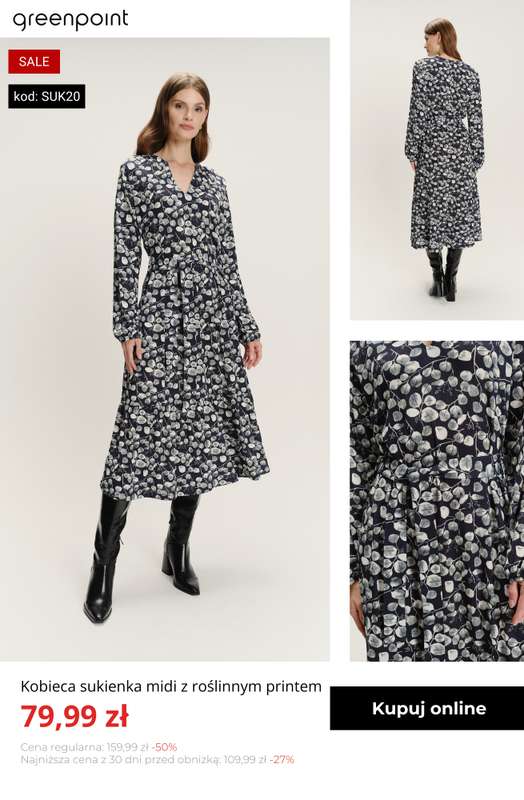 Greenpoint - gazetka promocyjna -20% na wszystkie sukienki od 59,99 zł! od wtorku 13.01  - strona 12