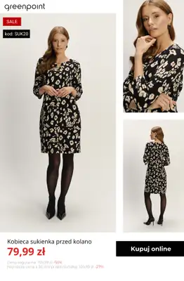 Greenpoint - gazetka promocyjna -20% na wszystkie sukienki od 59,99 zł! od wtorku 13.01  - strona 8
