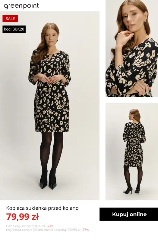 Greenpoint - gazetka promocyjna -20% na wszystkie sukienki od 59,99 zł! od wtorku 13.01  - strona 8