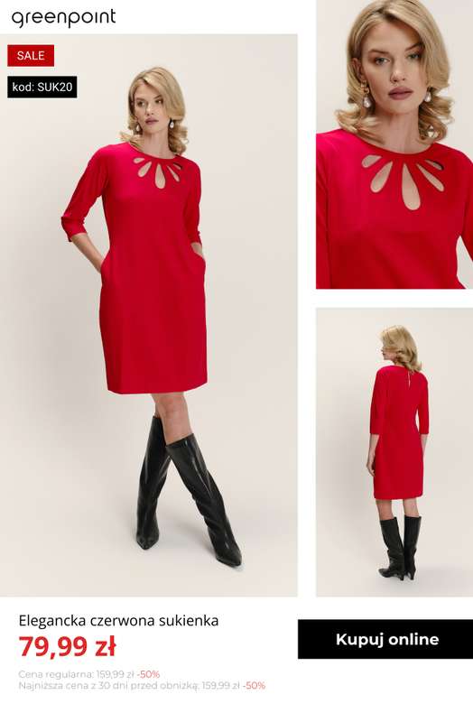 Greenpoint - gazetka promocyjna -20% na wszystkie sukienki od 59,99 zł! od wtorku 13.01  - strona 10