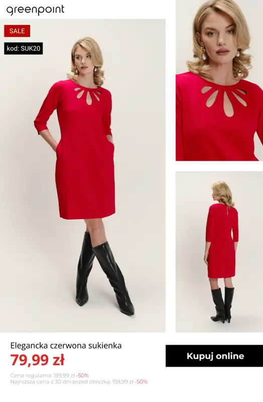 Greenpoint - gazetka promocyjna -20% na wszystkie sukienki od 59,99 zł! od wtorku 13.01  - strona 10