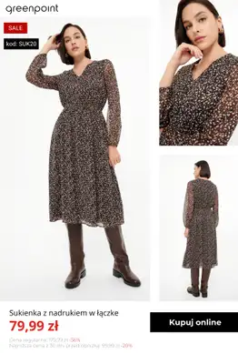 Greenpoint - gazetka promocyjna -20% na wszystkie sukienki od 59,99 zł! od wtorku 13.01  - strona 15