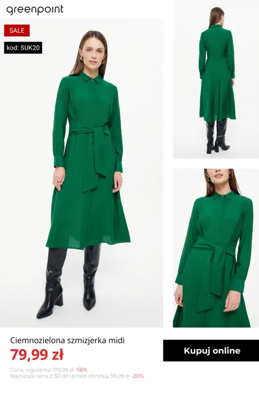 Greenpoint - gazetka promocyjna -20% na wszystkie sukienki od 59,99 zł! od wtorku 13.01  - strona 16