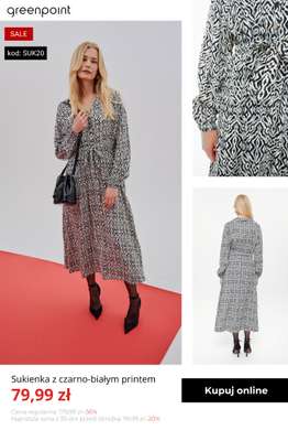 Greenpoint - gazetka promocyjna -20% na wszystkie sukienki od 59,99 zł! od wtorku 13.01  - strona 13