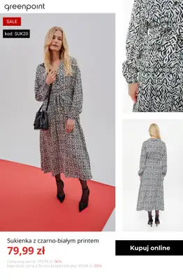 Greenpoint - gazetka promocyjna -20% na wszystkie sukienki od 59,99 zł! od wtorku 13.01  - strona 13