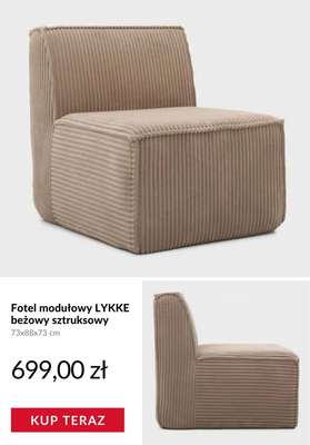 Fotel SEDIA w tkaninie TEDDY BOUCLÉ