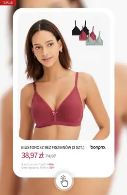 bonprix - gazetka promocyjna Bielizna do -50% od wtorku 13.01 do poniedziałku 19.01 - strona 9