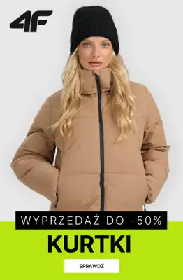 4F - gazetka promocyjna Kurtki do 50% taniej! od wtorku 13.01 