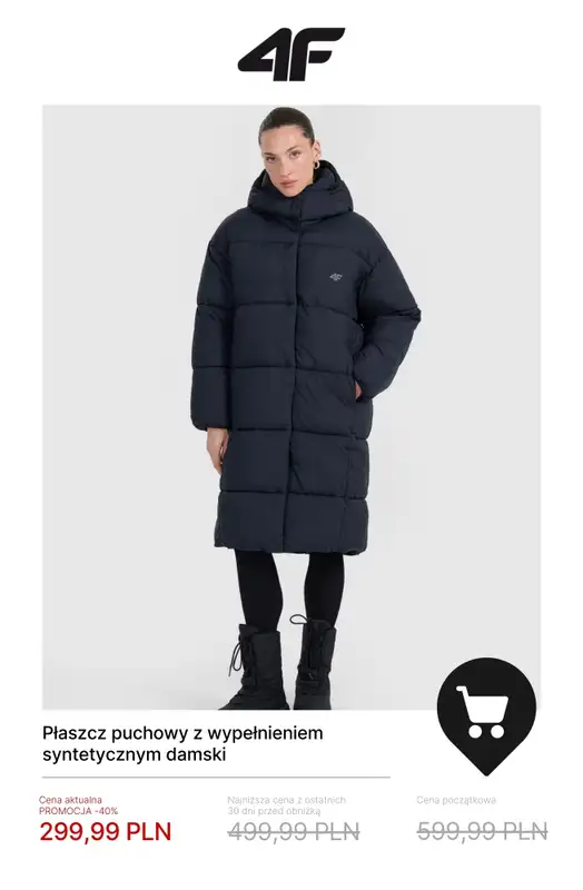4F - gazetka promocyjna Kurtki do 50% taniej! od wtorku 13.01  - strona 3