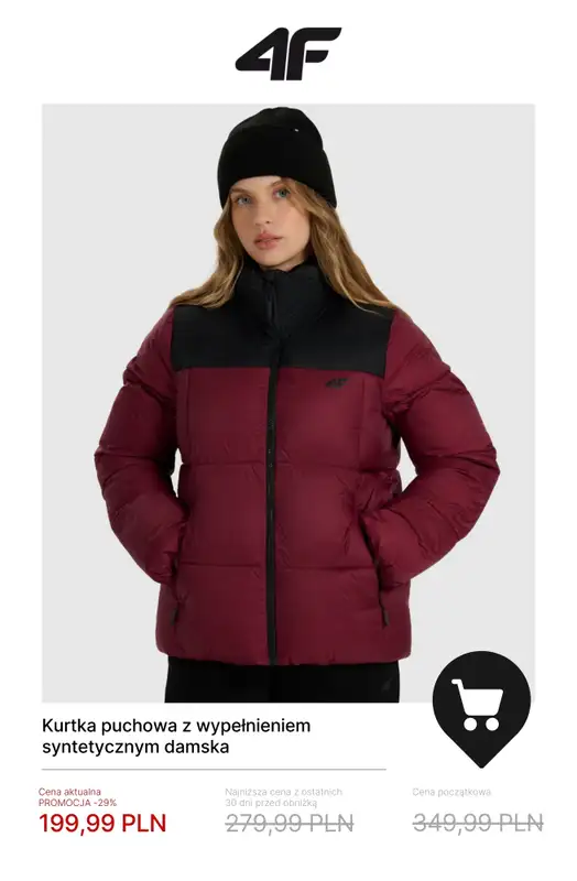 4F - gazetka promocyjna Kurtki do 50% taniej! od wtorku 13.01  - strona 4