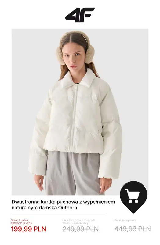 4F - gazetka promocyjna Kurtki do 50% taniej! od wtorku 13.01  - strona 13