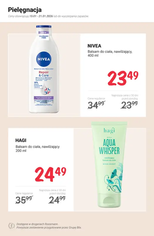 Rossmann - gazetka promocyjna MEGA promocje z nowej gazetki od czwartku 15.01 do środy 21.01 - strona 6