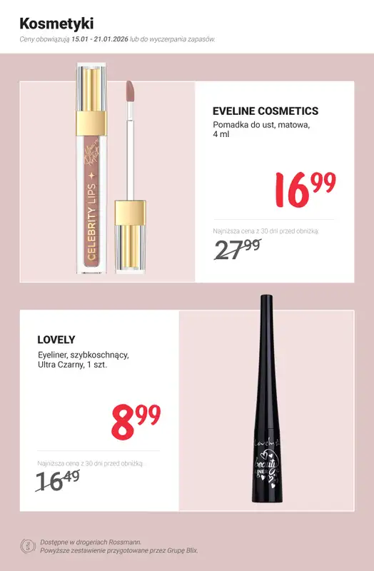 Rossmann - gazetka promocyjna MEGA promocje z nowej gazetki od czwartku 15.01 do środy 21.01 - strona 4