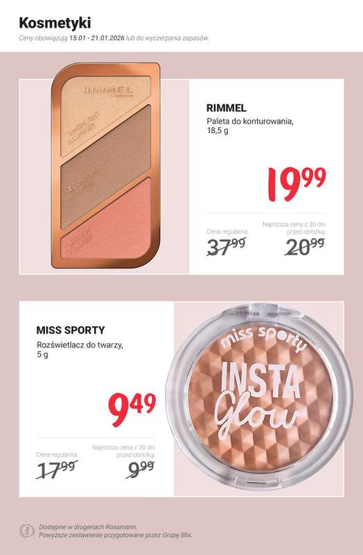 Rossmann - gazetka promocyjna MEGA promocje z nowej gazetki od czwartku 15.01 do środy 21.01 - strona 3