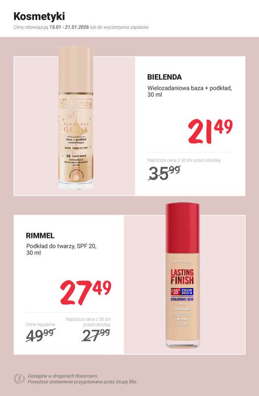 Rossmann - gazetka promocyjna MEGA promocje z nowej gazetki od czwartku 15.01 do środy 21.01 - strona 2