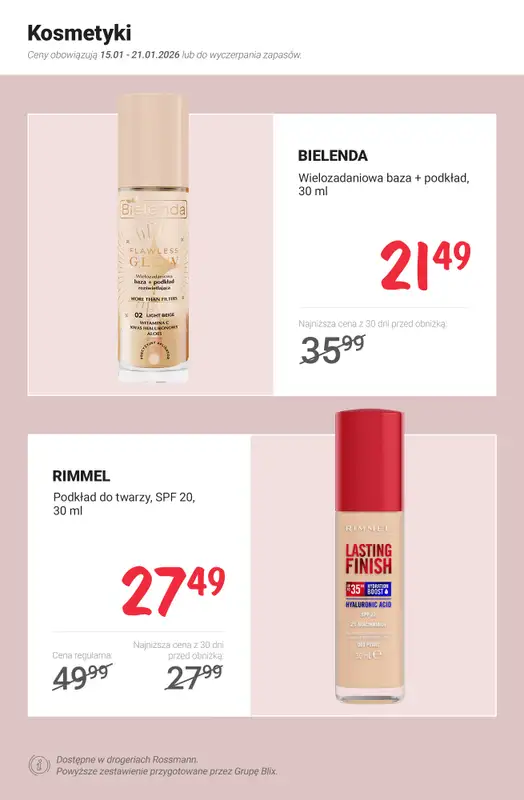 Rossmann - gazetka promocyjna MEGA promocje z nowej gazetki od czwartku 15.01 do środy 21.01 - strona 2