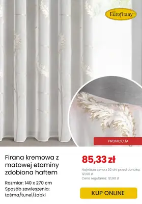 Dzień Babci i Dziadka - gazetka promocyjna Eurofirany | Do -40% na firany od środy 14.01 do wtorku 20.01 - strona 7