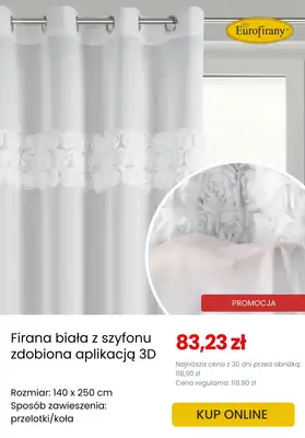 Dzień Babci i Dziadka - gazetka promocyjna Eurofirany | Do -40% na firany od środy 14.01 do wtorku 20.01 - strona 8