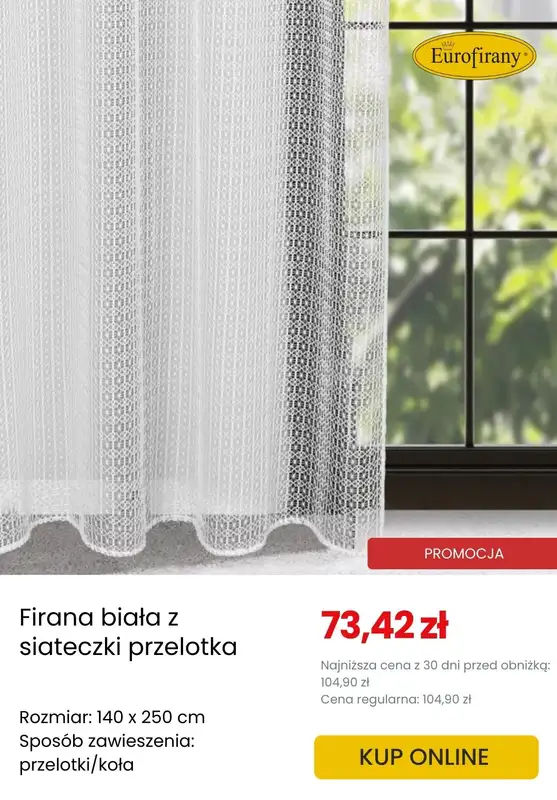 Dzień Babci i Dziadka - gazetka promocyjna Eurofirany | Do -40% na firany od środy 14.01 do wtorku 20.01 - strona 6