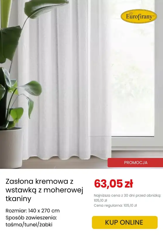 Dzień Babci i Dziadka - gazetka promocyjna Eurofirany | Do -40% na firany od środy 14.01 do wtorku 20.01 - strona 9