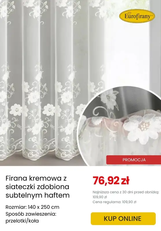 Dzień Babci i Dziadka - gazetka promocyjna Eurofirany | Do -40% na firany od środy 14.01 do wtorku 20.01 - strona 3