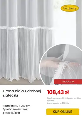 Dzień Babci i Dziadka - gazetka promocyjna Eurofirany | Do -40% na firany od środy 14.01 do wtorku 20.01 - strona 4