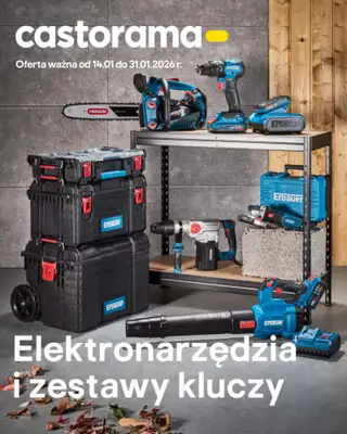 Castorama - gazetka promocyjna Elektronarzędzia i zestawy kluczy od środy 14.01 do soboty 31.01