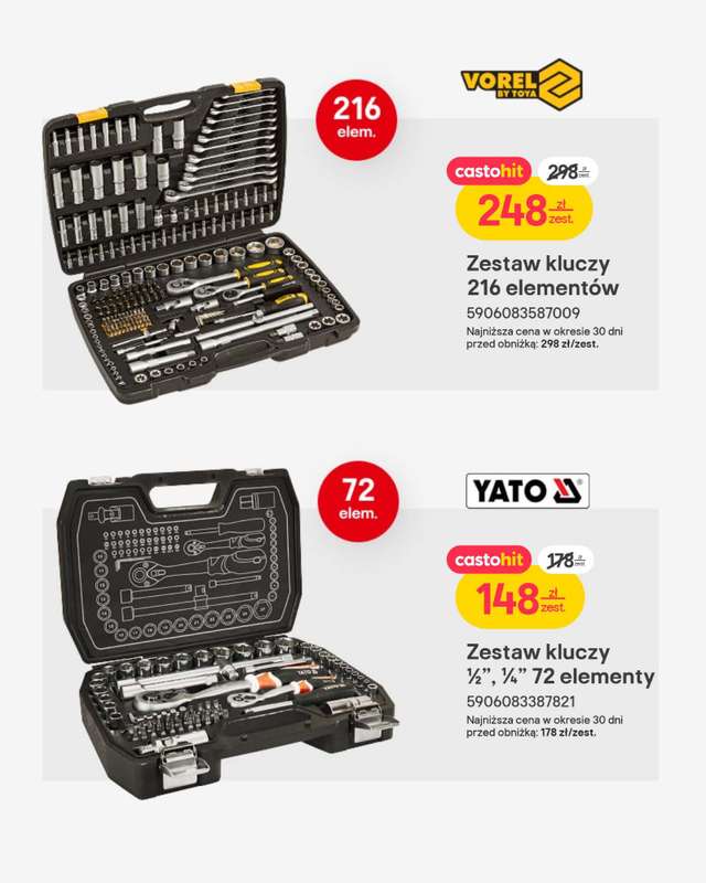 Castorama - gazetka promocyjna Elektronarzędzia i zestawy kluczy od środy 14.01 do soboty 31.01 - strona 6