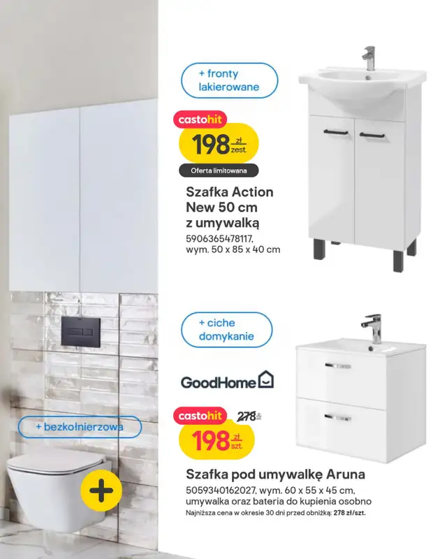 Castorama - gazetka promocyjna Wyposażenie łazienki od środy 14.01 do soboty 31.01 - strona 6