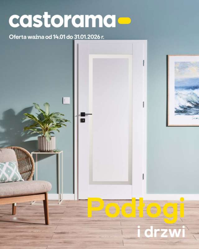 Castorama - gazetka promocyjna Podłogi i drzwi od środy 14.01 do soboty 31.01