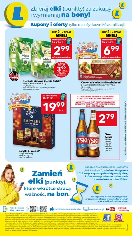 LEWIATAN - gazetka promocyjna Mamy TO w Lewiatanie – woj. mazowieckie od czwartku 15.01 do środy 21.01 - strona 8