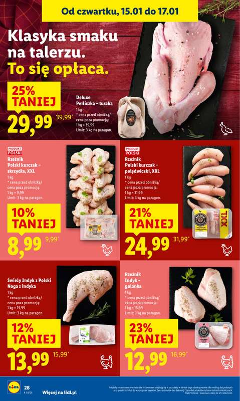 Lidl - gazetka promocyjna Oferta od czwartku od czwartku 15.01 do soboty 17.01 - strona 28