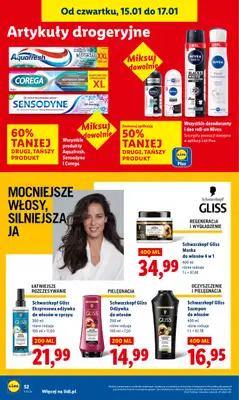 Lidl - gazetka promocyjna Oferta od czwartku od czwartku 15.01 do soboty 17.01 - strona 52