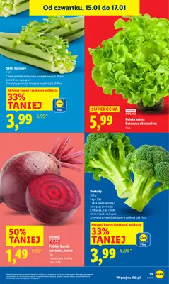 Lidl - gazetka promocyjna Oferta od czwartku od czwartku 15.01 do soboty 17.01 - strona 25