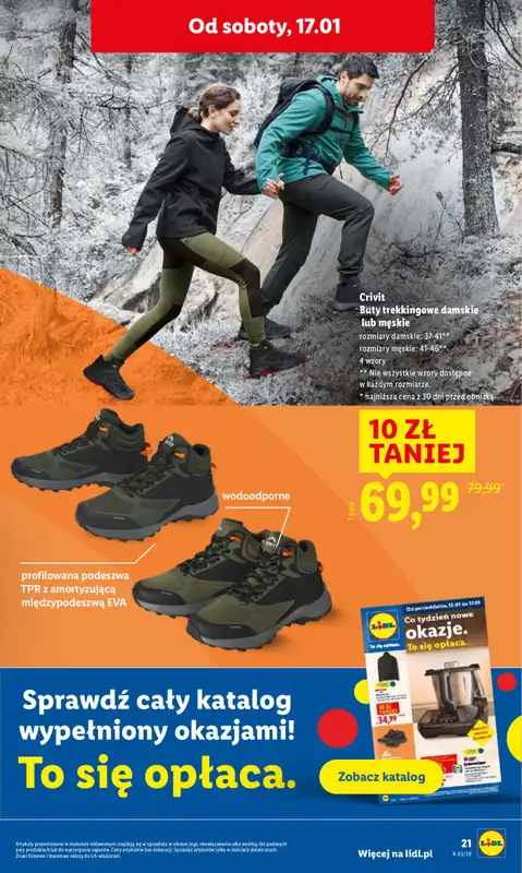 Lidl - gazetka promocyjna Oferta od czwartku od czwartku 15.01 do soboty 17.01 - strona 21