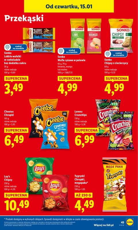 Lidl - gazetka promocyjna Oferta od czwartku od czwartku 15.01 do soboty 17.01 - strona 45