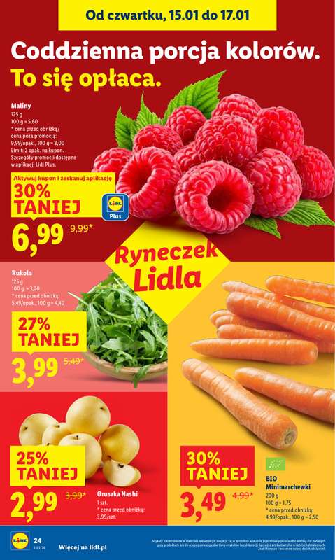 Lidl - gazetka promocyjna Oferta od czwartku od czwartku 15.01 do soboty 17.01 - strona 24