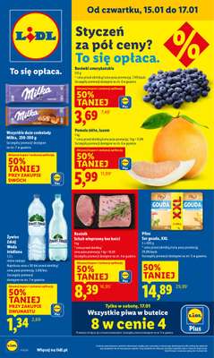 Lidl - gazetka promocyjna Oferta od czwartku od czwartku 15.01 do soboty 17.01