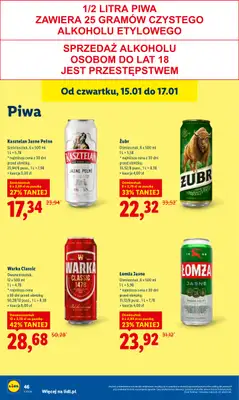 Lidl - gazetka promocyjna Oferta od czwartku od czwartku 15.01 do soboty 17.01 - strona 46