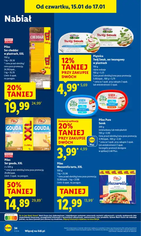 Lidl - gazetka promocyjna Oferta od czwartku od czwartku 15.01 do soboty 17.01 - strona 34