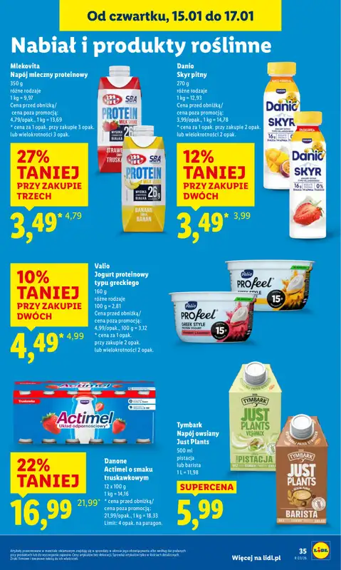 Lidl - gazetka promocyjna Oferta od czwartku od czwartku 15.01 do soboty 17.01 - strona 35