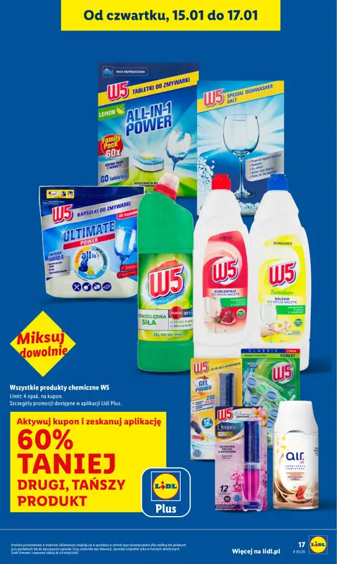 Lidl - gazetka promocyjna Oferta od czwartku od czwartku 15.01 do soboty 17.01 - strona 17