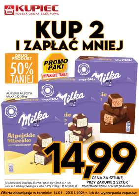 Milka Alpejskie Mleczko Waniliowe