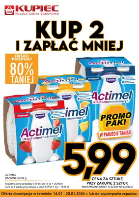 Kupiec - gazetka promocyjna Promopaki od środy 14.01 do wtorku 20.01