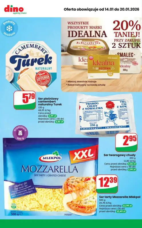 Dino - gazetka promocyjna MEGA promocje! od środy 14.01 do wtorku 20.01 - strona 8
